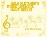 Music Lessons Have Begun piano sheet music cover
